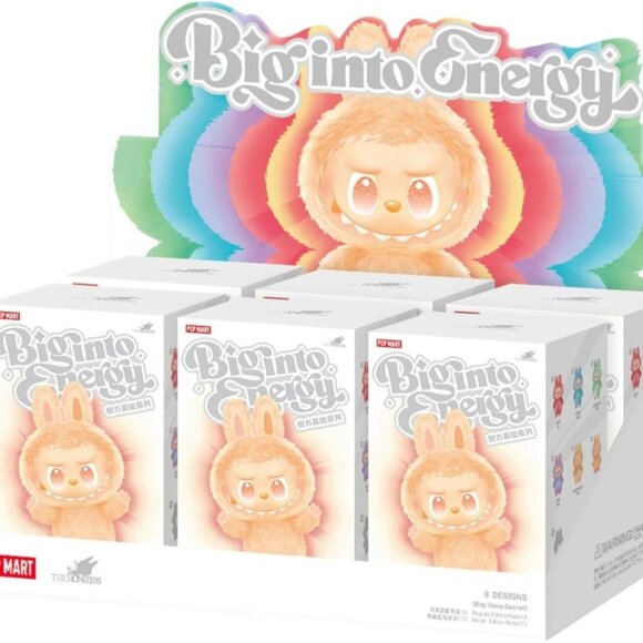 NEW Pop Mart THE MONSTERS Big into Energy V3 Vinyl Labubu Plush - 6 Blind Boxes - Picture 5 of 5